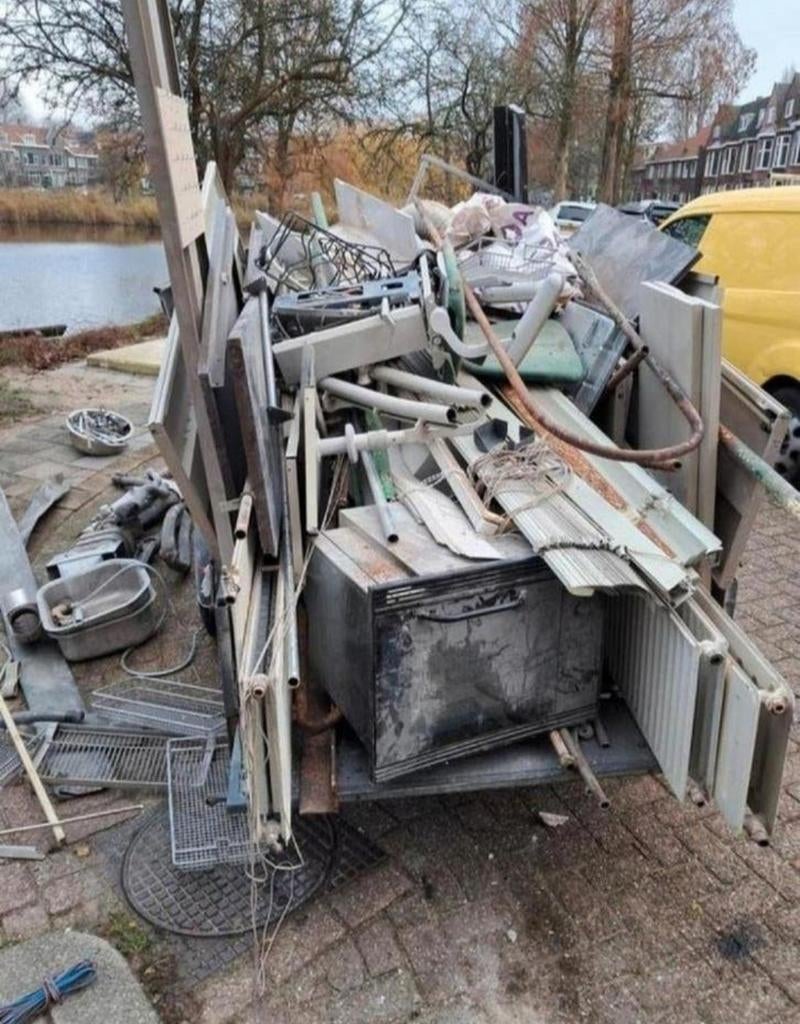 Gratis ophalen van metaalafval en oud ijzer, Ophalen