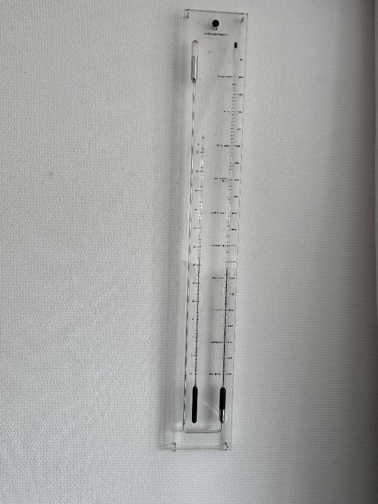 Design Plexiglas Contra Barometer, Ophalen, Zo goed als nieuw, Barometer