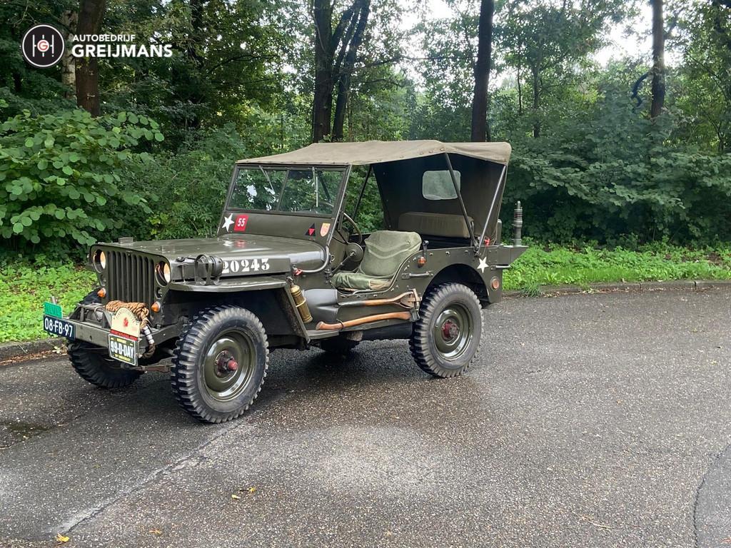 Willys Jeep M 38 | incl. aanhangwagen, Auto's, Oldtimers, Jeep, Stof, Overige carrosserieën, Bedrijf