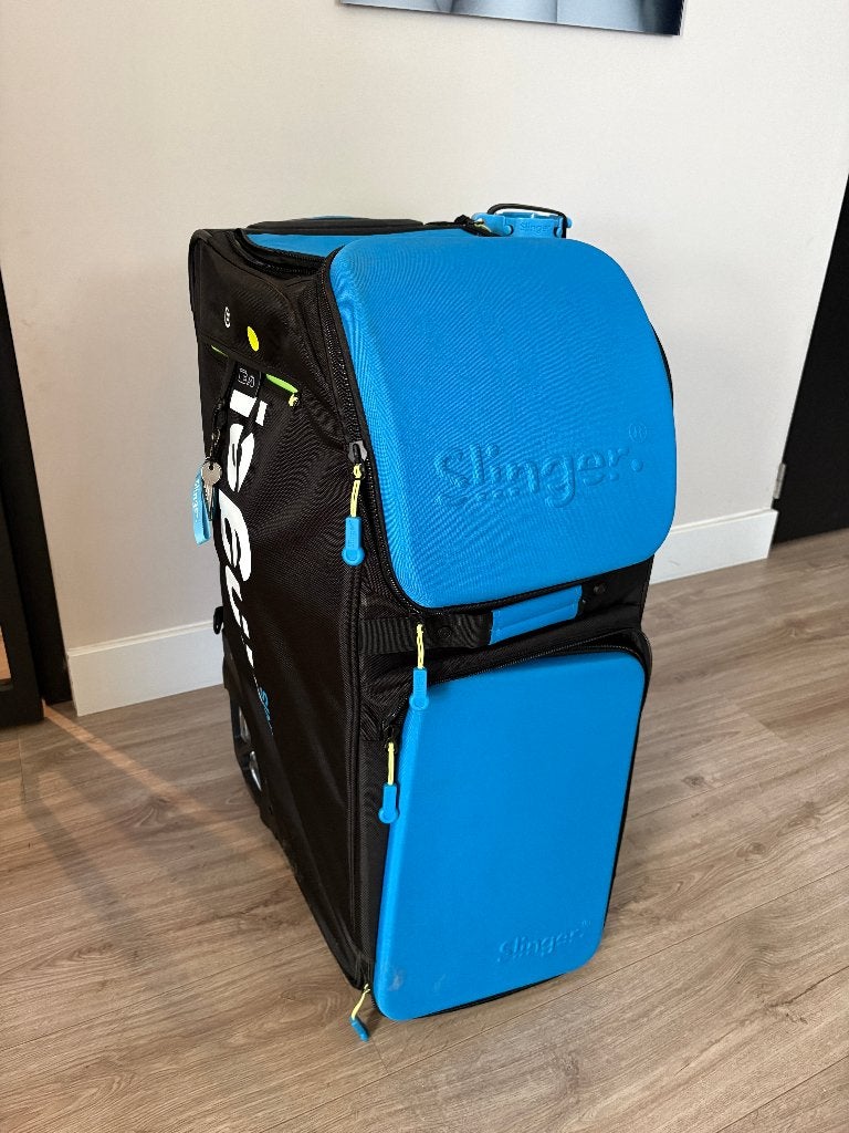 Slingerbag Dunlop tennis ballenmachine –z.g.a.n.-, Sport en Fitness, Ophalen, Overige typen, L4, Zo goed als nieuw