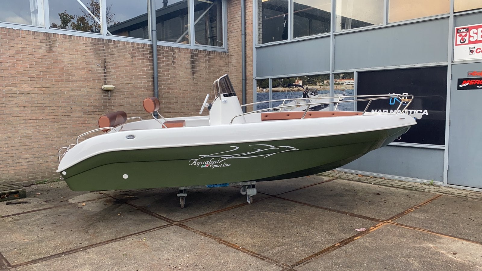 Nieuwe aquabat Sportline 19 “green edition”, Ophalen, Nieuw, Polyester, Buitenboordmotor
