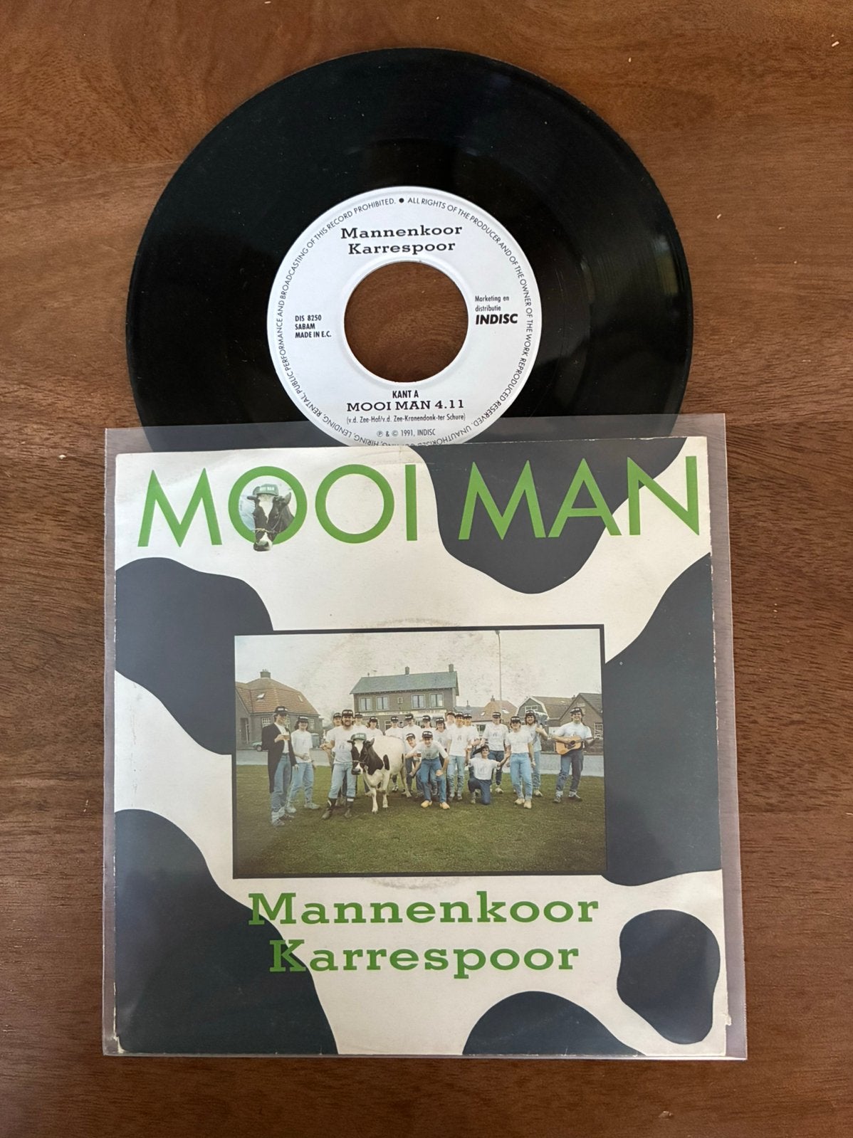 Mannenkoor Karrespoor - Mooi man, Cd's en Dvd's, Vinyl Singles, Ophalen of Verzenden, 7 inch