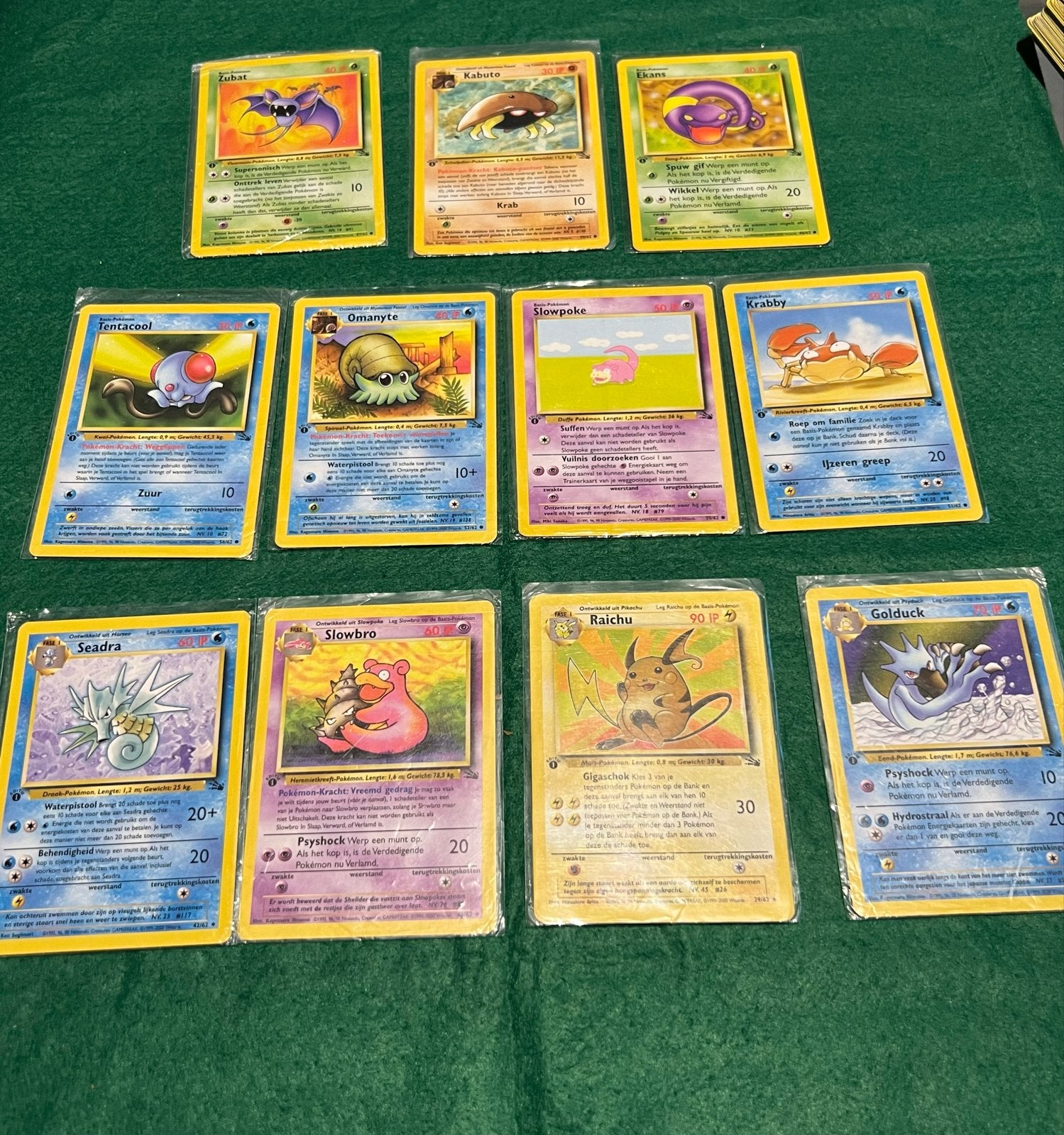 Pokémon Fossil 1st Edition Nederlands Kaarten Set, Hobby en Vrije tijd, Verzamelkaartspellen | Pokémon, Ophalen, Gebruikt, Meerdere kaarten