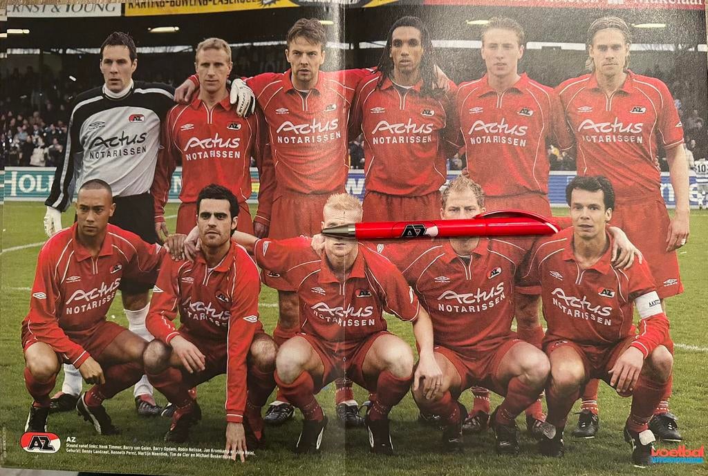 Posters AZ Alkmaar, Verzamelen, Ophalen of Verzenden, Zo goed als nieuw, A1 t/m A3, Sport