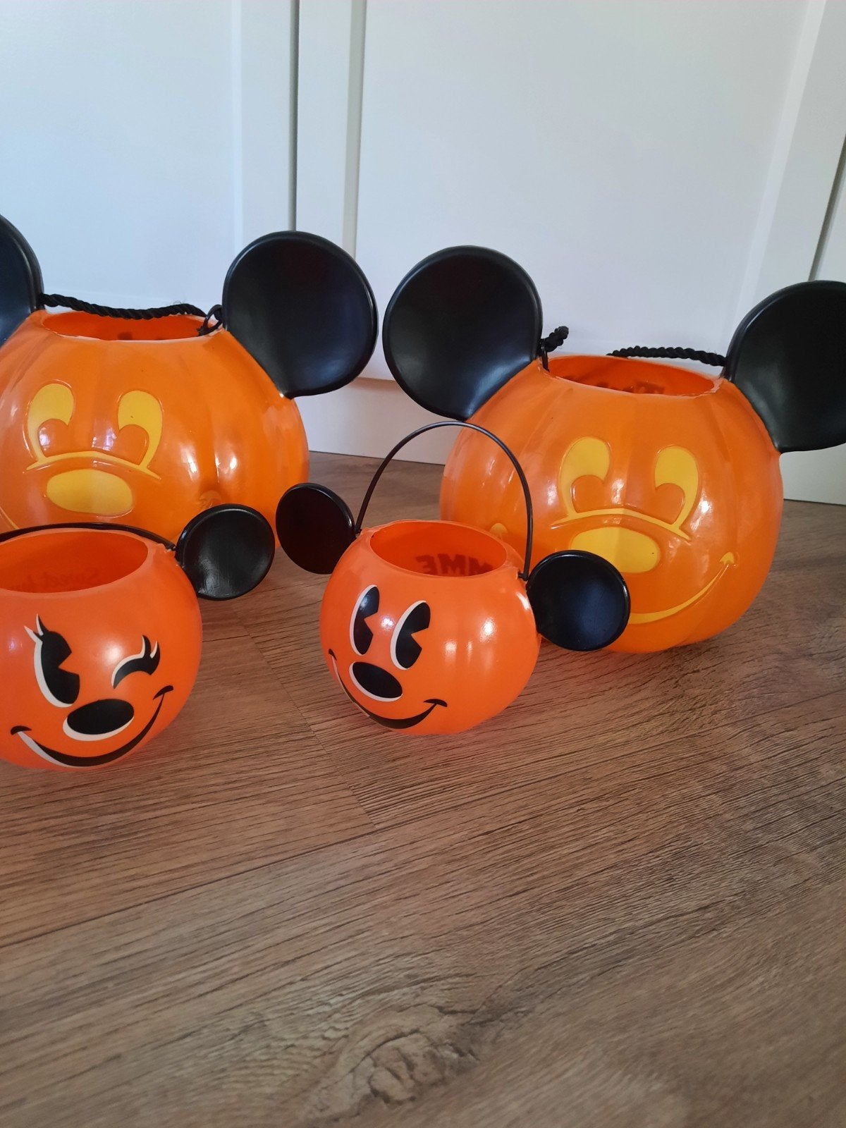 Disney Mickey en Minnie Mouse Halloween pumpkins, Verzamelen, Ophalen of Verzenden, Mickey Mouse, Zo goed als nieuw, Beeldje of Figuurtje