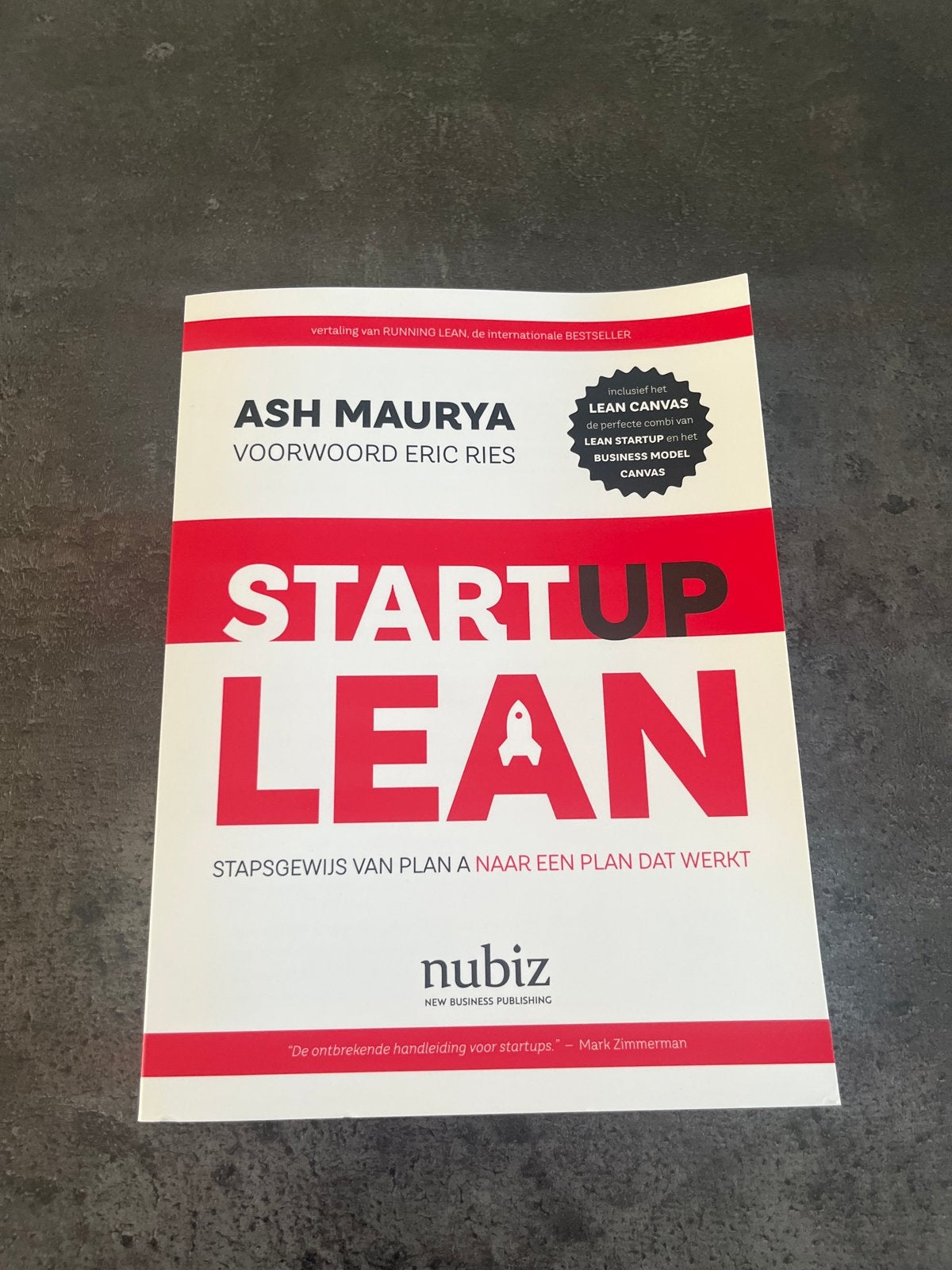 Startup Lean - Ash Maurya (Nederlandse vertaling), Ophalen of Verzenden, Zo goed als nieuw, Management
