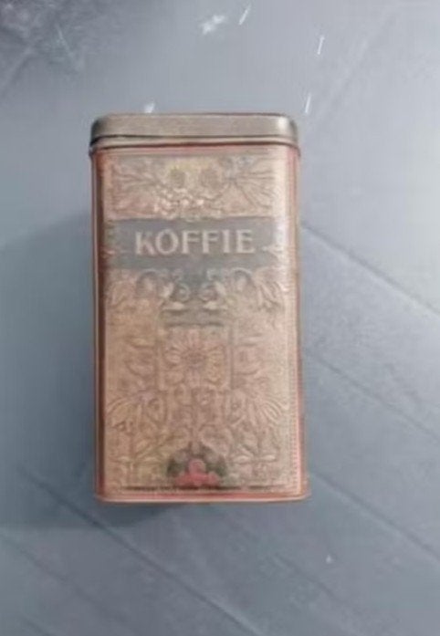 Oud koffieblik, Verzamelen, Blikken, Ophalen of Verzenden, Gebruikt, Koffie, Overige merken