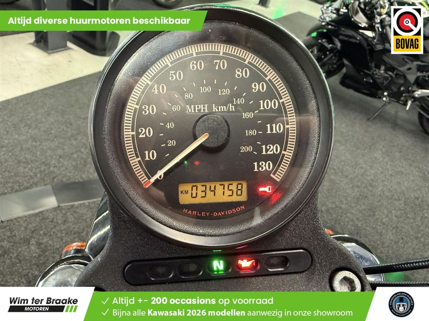 Harley Davidson XL 1200 N Nightster (bj 2008) 34,758 km, Motoren, 2 cilinders, HARLEY-DAVIDSON, Bedrijf, Onbekend
