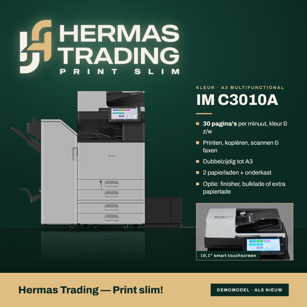Ricoh IM C3010A ,Demomodel – A3 kleuren multifunctional, Computers en Software, Ricoh Europe, Ophalen of Verzenden, Mailen, Laserprinter