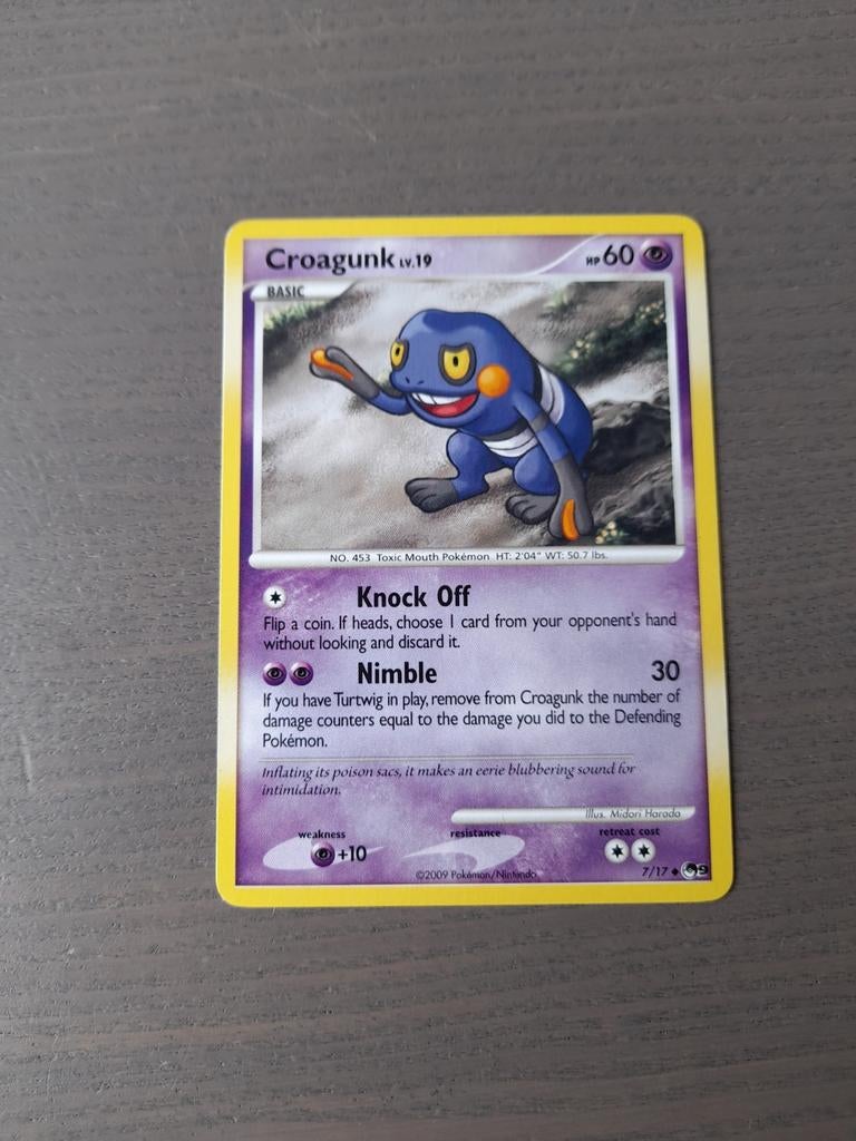 2009 pop series 9 7/17 croagunk, Ophalen of Verzenden, Gebruikt, Losse kaart