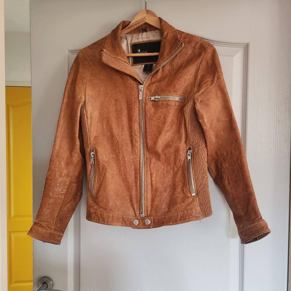 Goosecraft Gallery Leren Jas - Maat S, Bruin, Ophalen of Verzenden, Zo goed als nieuw, Maat 36 (S)