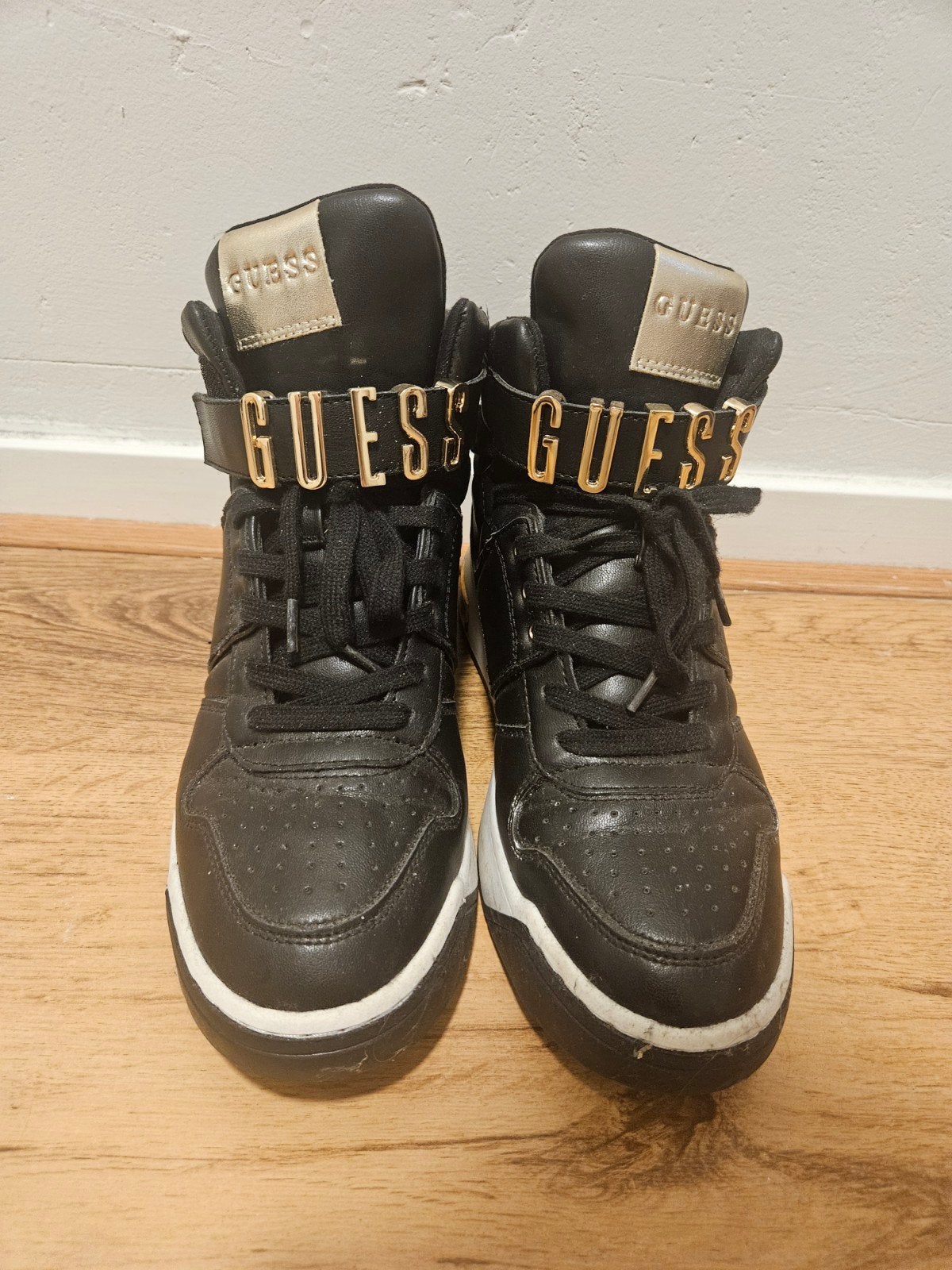 Guess sneakers dames zwart met goud, Guess, Verzenden, Zwart, Sneakers of Gympen