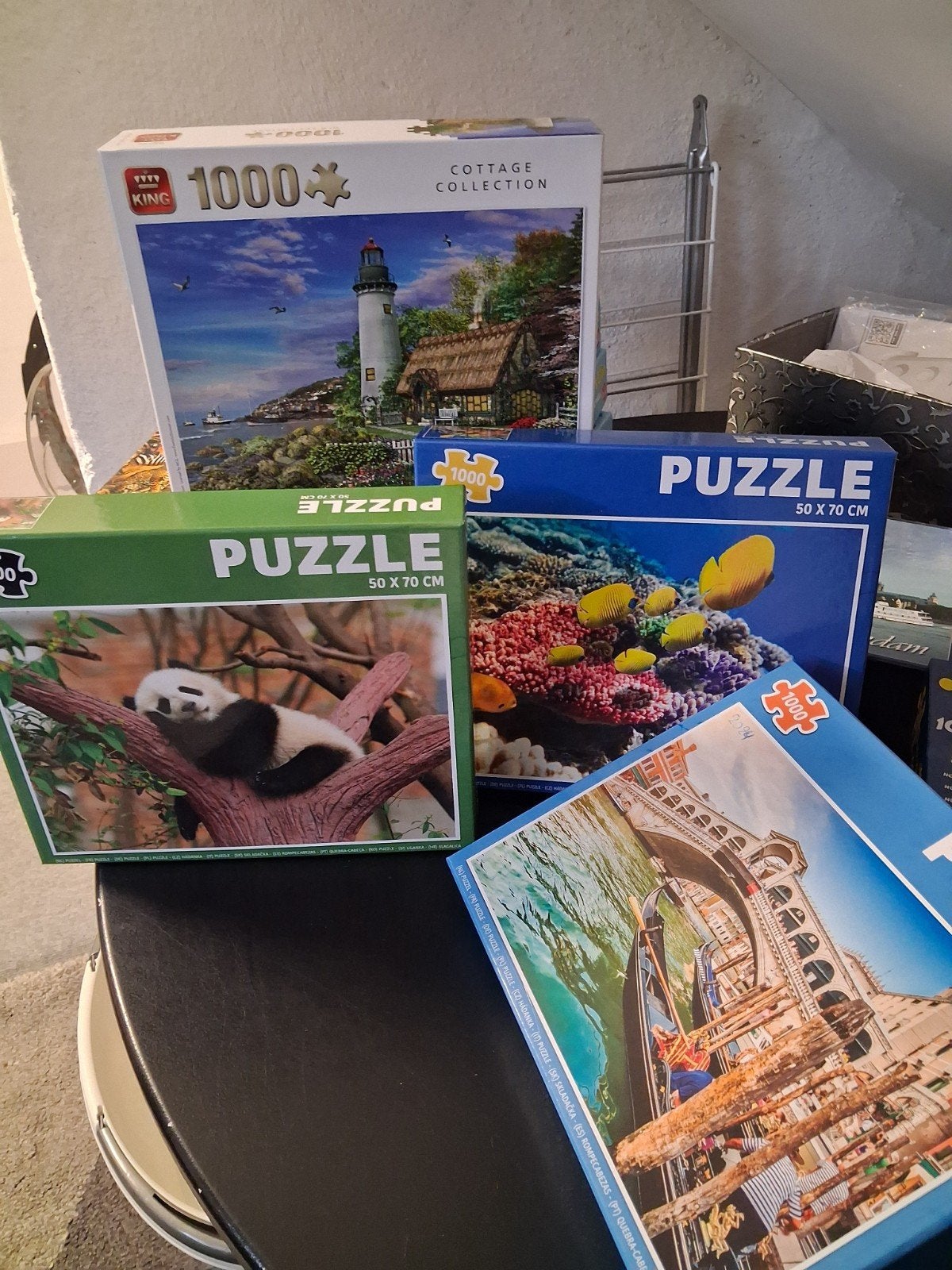 Diverse Legpuzzels - Jumbo, King, Goliath (1000 stukjes), Ophalen, 500 t/m 1500 stukjes, Gebruikt, Legpuzzel