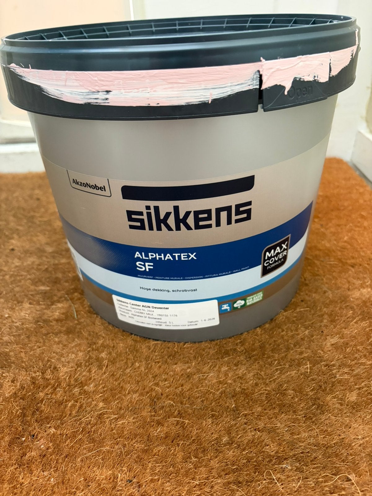 Sikkens Muurverf ca 3 liter, Ophalen, Zo goed als nieuw, Blauw