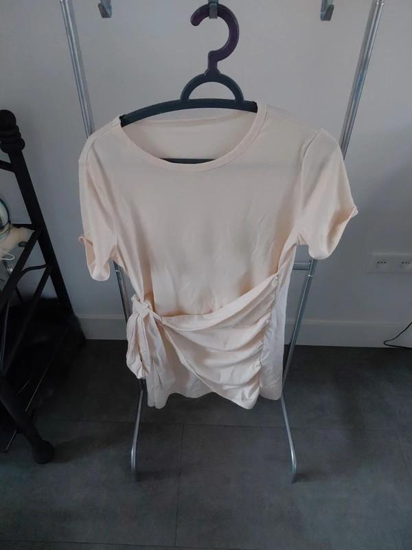 Shein shirt met strikdetail - Maat L, Maat 42/44 (L), Ophalen of Verzenden, Zo goed als nieuw, Roze