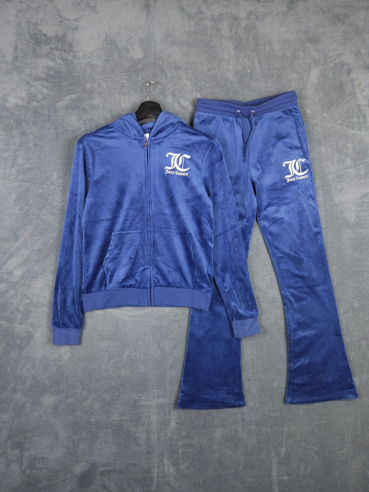 Juicy Couture Trainingspak 12 13 Blauw Velours Y2K, Kleding | Dames, Blauw, ., Juicy couture, Ophalen of Verzenden