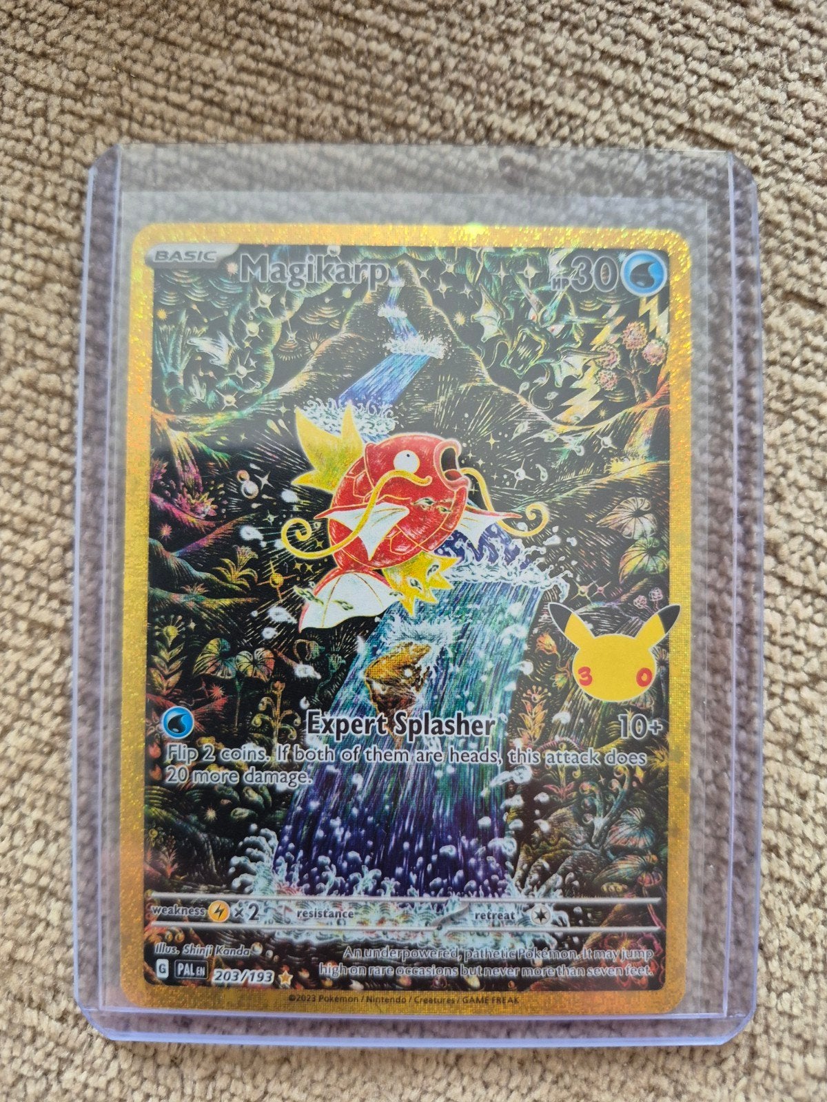 Magikarp (Celebrations) Pokémon Kaart - Zo goed als nieuw, Ophalen, Zo goed als nieuw, Losse kaart