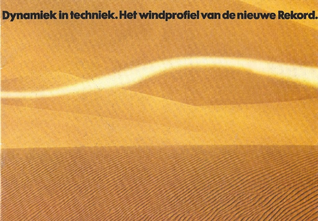 Folder Opel Rekord 1977, Ophalen of Verzenden, Gelezen, Opel