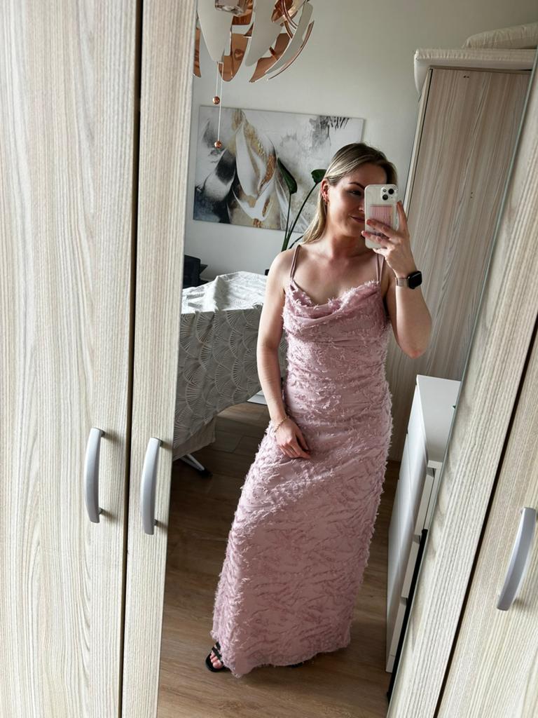 Nieuw! Prachtige pastelroze maxi jurk maat 36, Nieuw, Ophalen of Verzenden, Roze, Maat 36 (S)