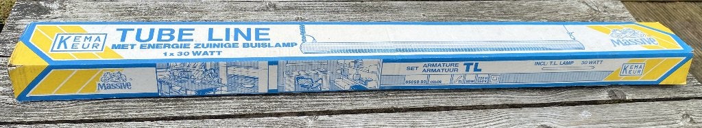 Leuke Massive Tube Line TL-Armatuur Set - vintage retro, Overige fittingen, Ophalen of Verzenden, Zo goed als nieuw, Vintage retro