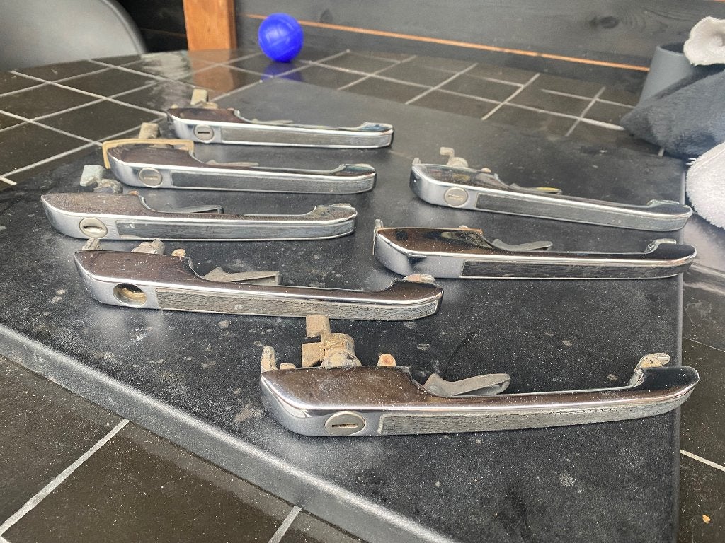Chromen klinken golf 1 mk1 Caddy jetta, Ophalen of Verzenden, Gebruikt, Volkswagen, Deur