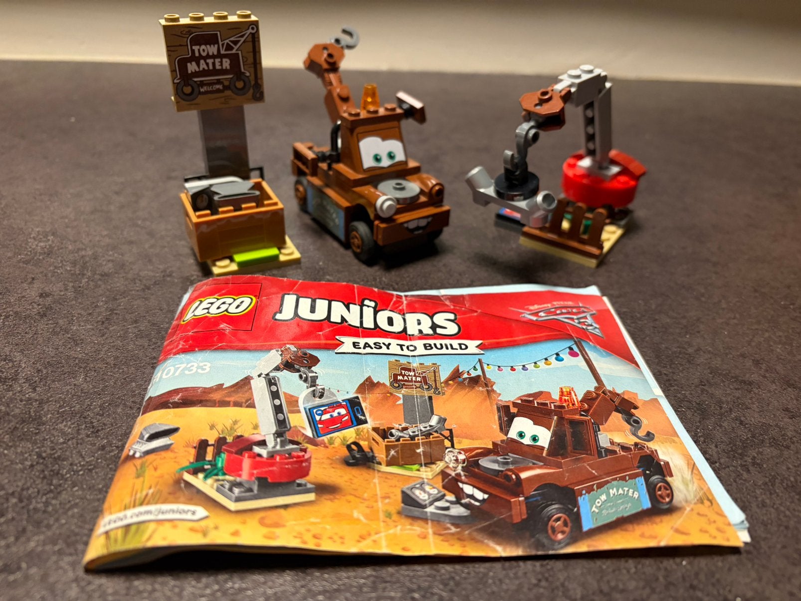 LEGO Disney Cars Juniors 4 sets (10730, 10731, 10732, 10733), Gebruikt, Lego, Ophalen of Verzenden, Disney