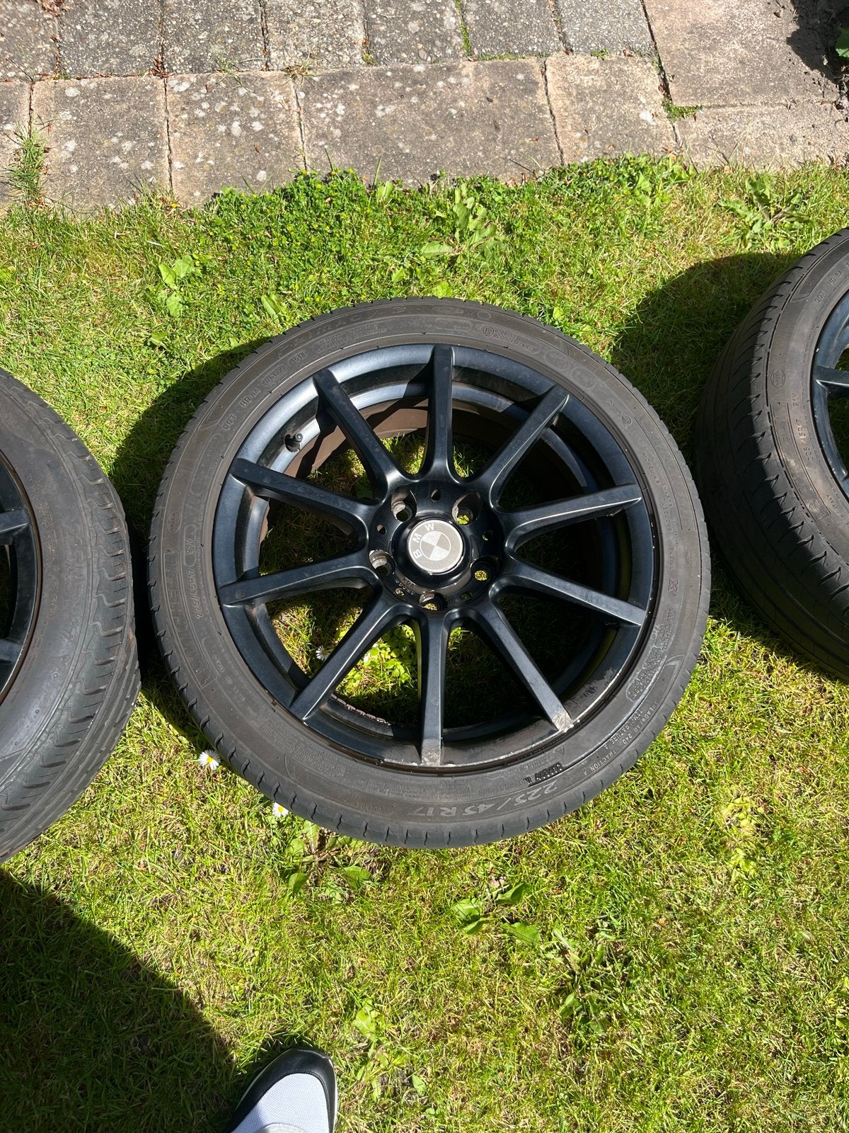 17 inch BMW Velgen met banden, Auto-onderdelen, Banden en Velgen, Ophalen, Gebruikt, Banden en Velgen, 17 inch