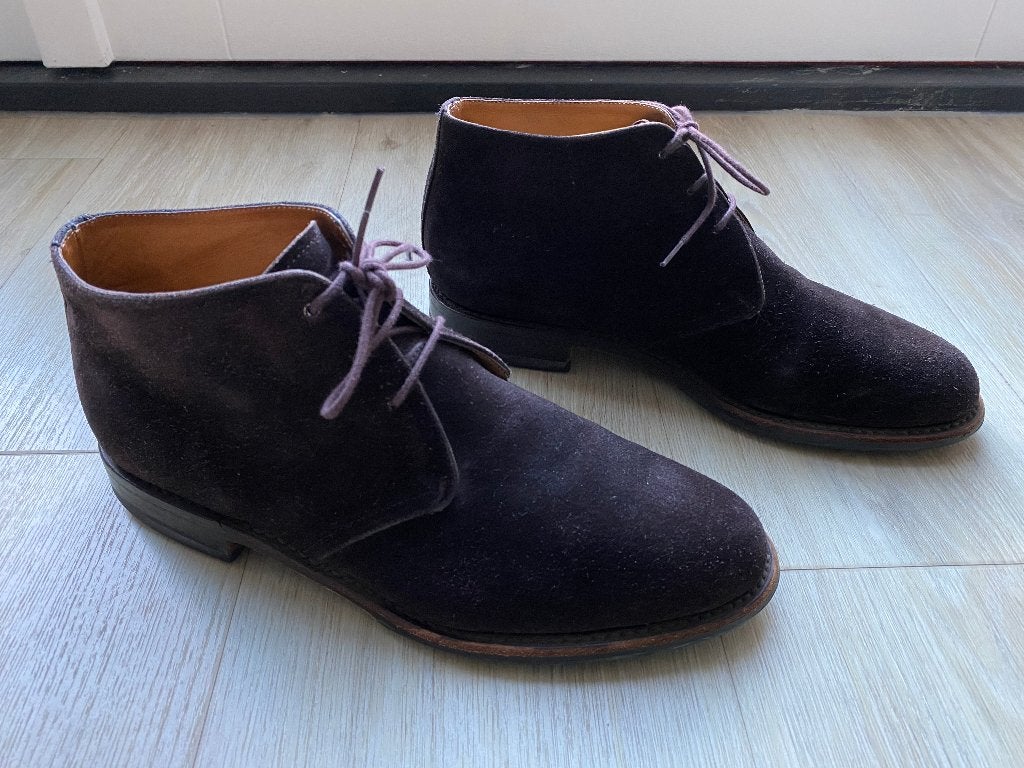 Van Bommel bruin suede schoenen maat UK 8,5 en breedtemaat G, Kleding | Heren, Schoenen, Bruin, Ophalen of Verzenden, Van Bommel
