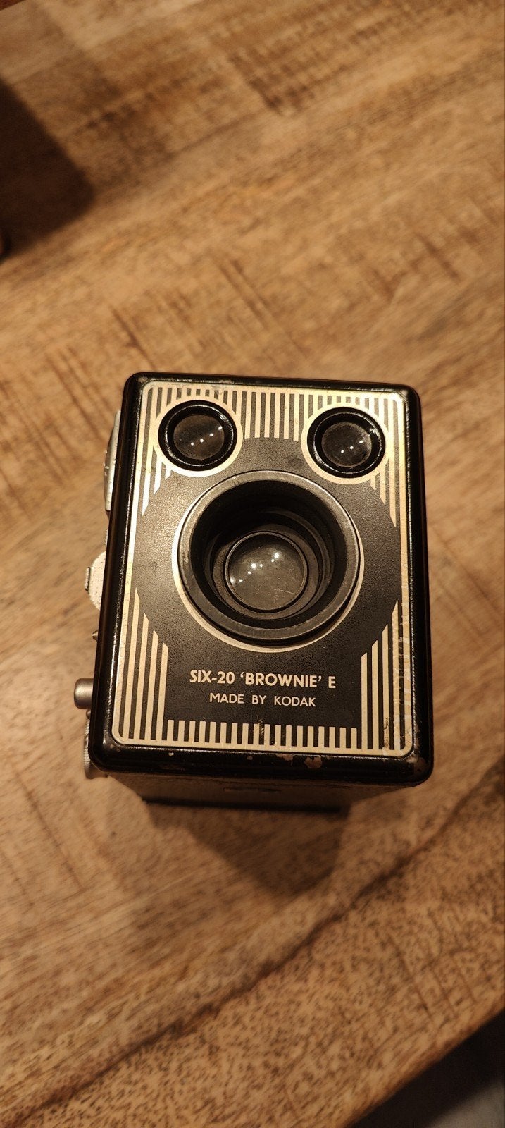 Vintage Kodak Six-20 'Brownie' E Boxcamera met Tas, Ophalen of Verzenden, Gebruikt, Compact, Kodak