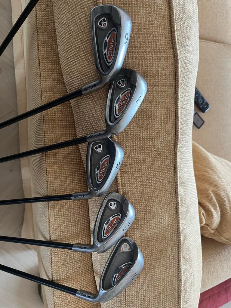 Ping I 10 golfclubs set (6,7,8,9,P,SW), Sport en Fitness, Golf, Ophalen of Verzenden, Zo goed als nieuw, Set, Ping