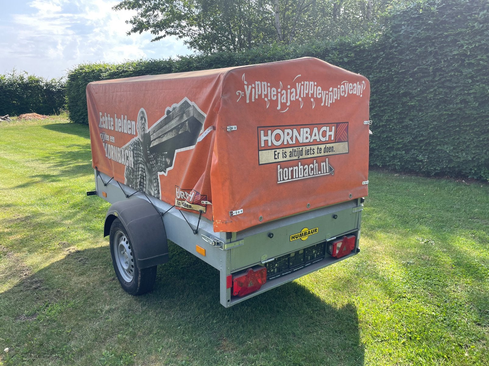 Aanhangwagen met huif humbaur, Auto diversen, Aanhangers en Bagagewagens, Ophalen of Verzenden, Zo goed als nieuw