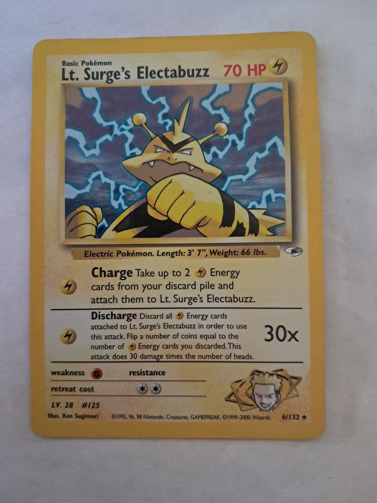 Lt. Surge's Electabuzz 6 Gym Heroes, Hobby en Vrije tijd, Verzamelkaartspellen | Pokémon, Ophalen of Verzenden, Nieuw, Losse kaart