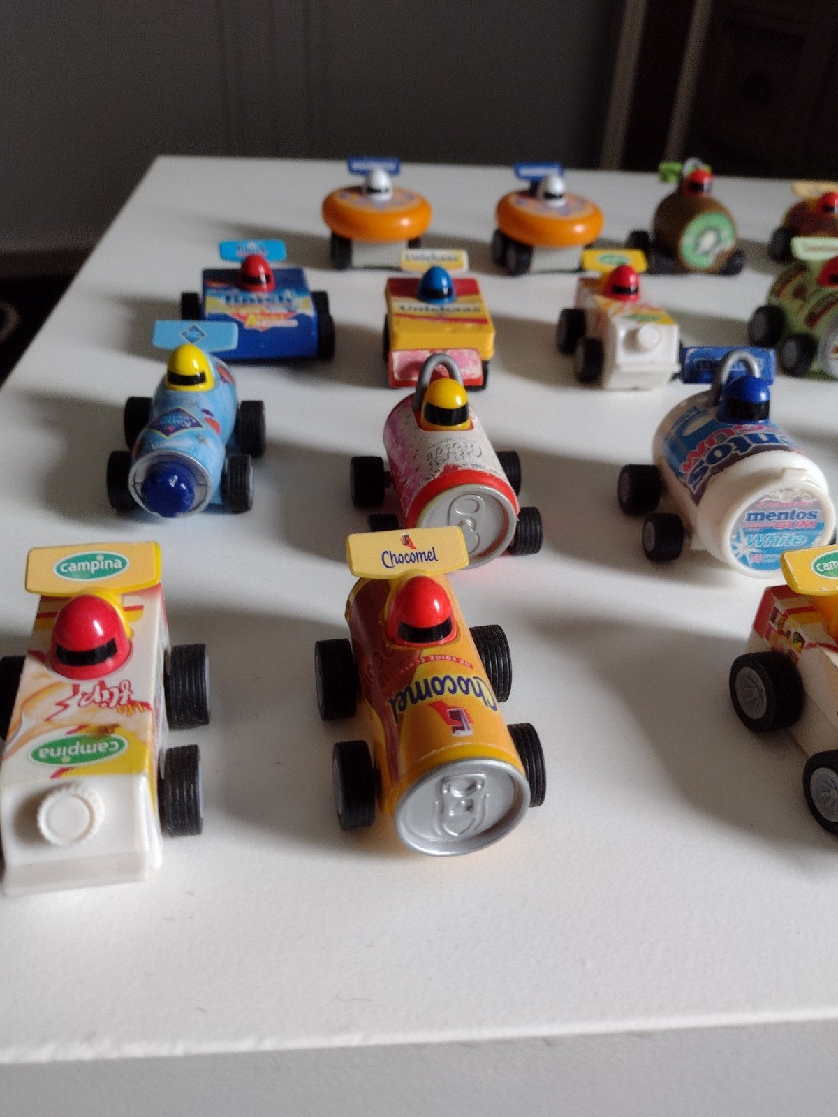 Supermarkt actie pull en trek auto's, Ophalen