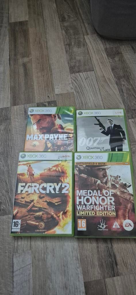 Xbox 360 games: Max Payne 3, 007, Far Cry 2, Medal of Honor, Vanaf 18 jaar, Shooter, 1 speler, Ophalen of Verzenden