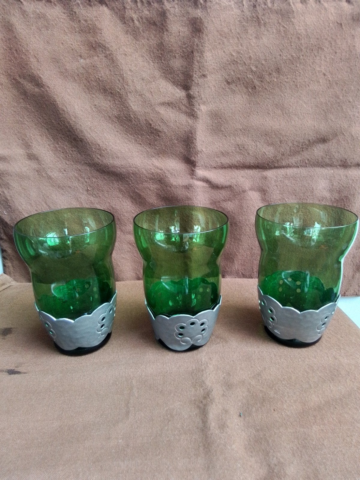Leerdam 1930 Gero tin waterglas in uitstekende staat, Ophalen of Verzenden