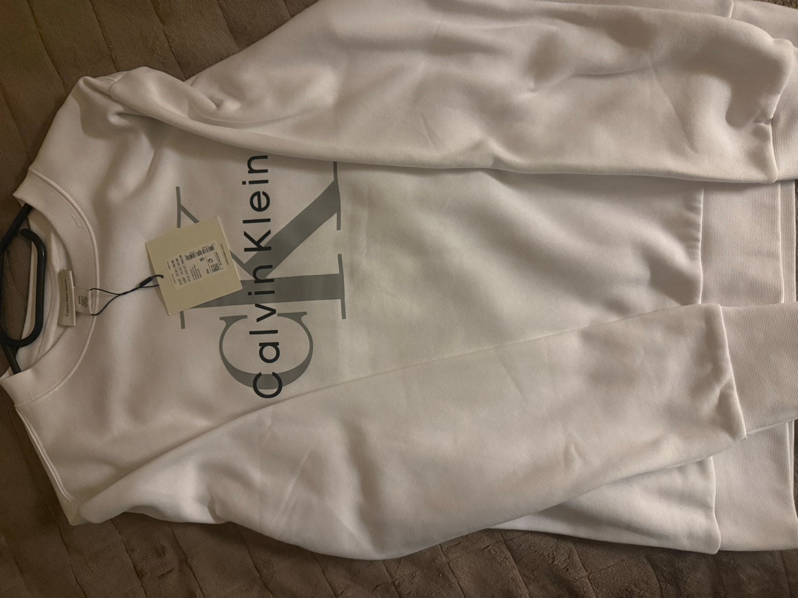 Nieuwe Calvin Klein Jeans trui, maat M, Ophalen of Verzenden, Nieuw, Maat 38/40 (M), Wit