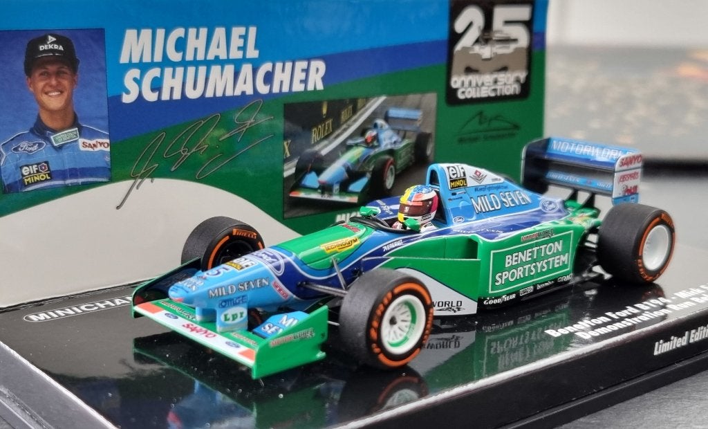 Minichamps Benetton B194 Mick Schumacher 1:43 Demo Run 2017, Hobby en Vrije tijd, Modelauto's | 1:43, Ophalen of Verzenden, Nieuw