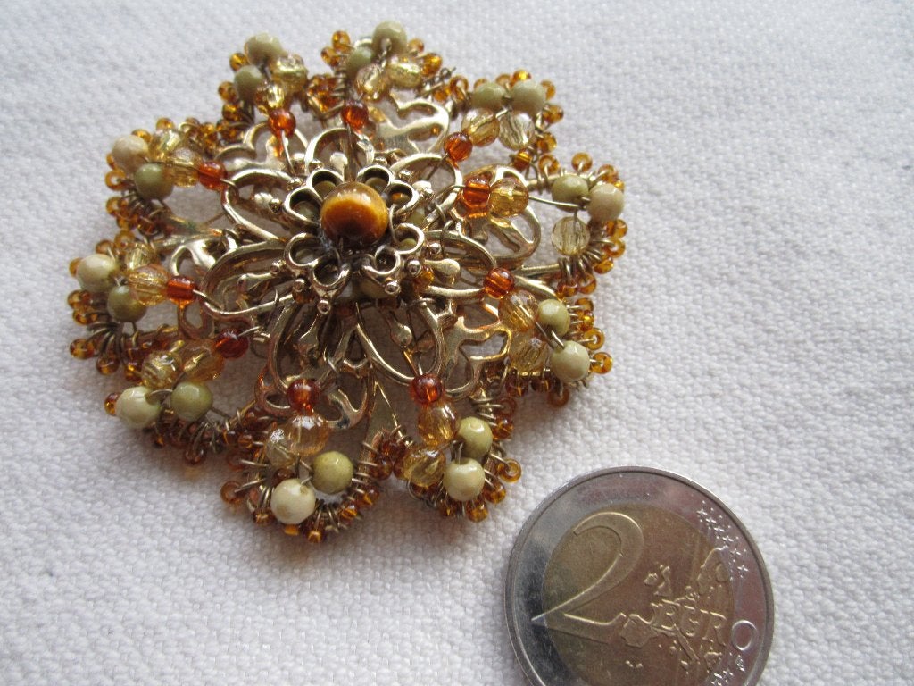 12.   Schitterende oude broche, Liz Claiborne, Ophalen, Overige materialen, Broche