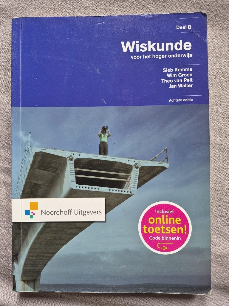 Wiskunde voor het hoger onderwijs Deel B, Boeken, Ophalen, HBO, Zo goed als nieuw, Noordhoff Uitgevers