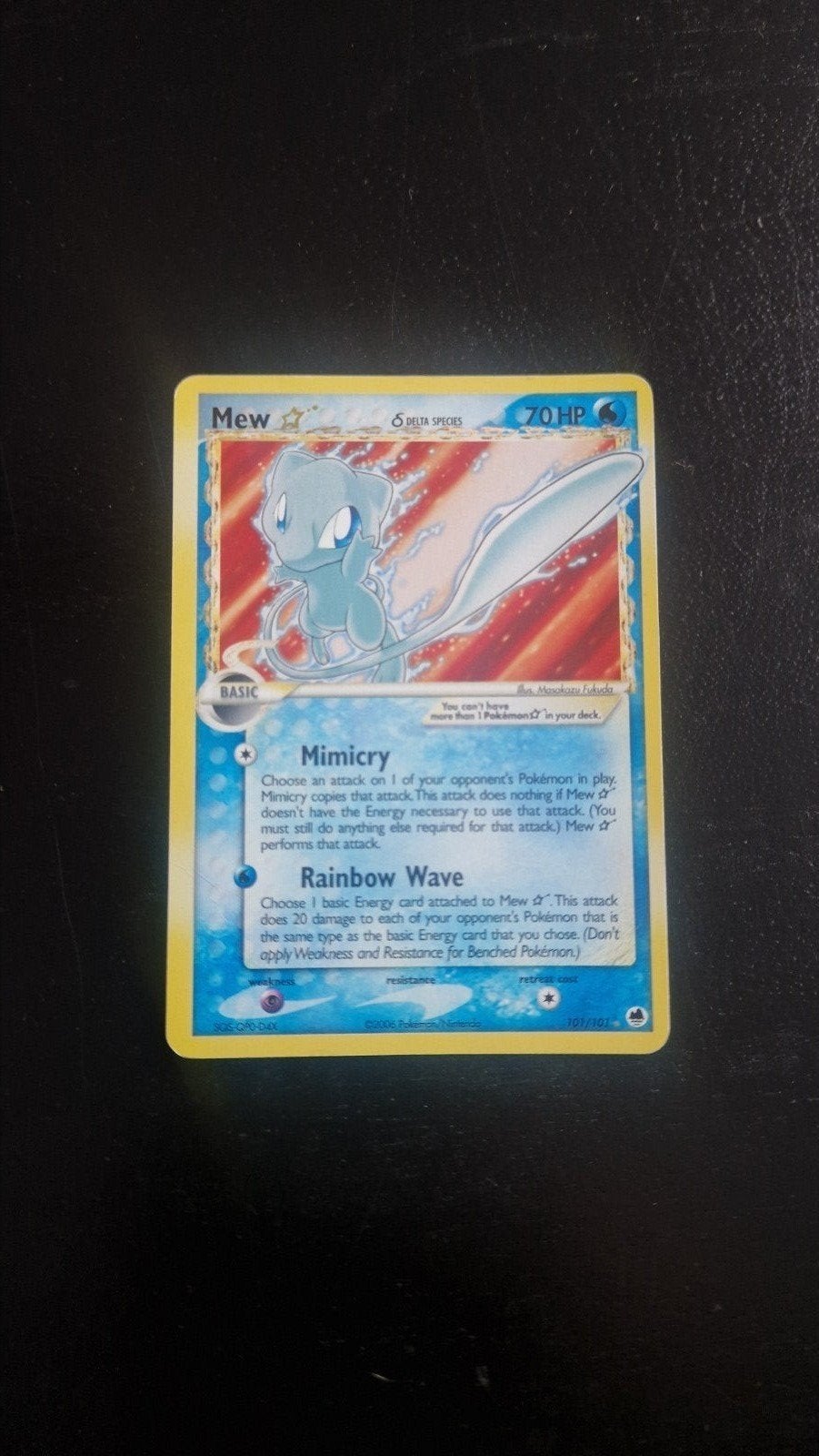 Goldstar Mew ex 101/101 Pokémon Kaart - Zeldzaam!, Hobby en Vrije tijd, Verzamelkaartspellen | Pokémon, Ophalen of Verzenden, Zo goed als nieuw