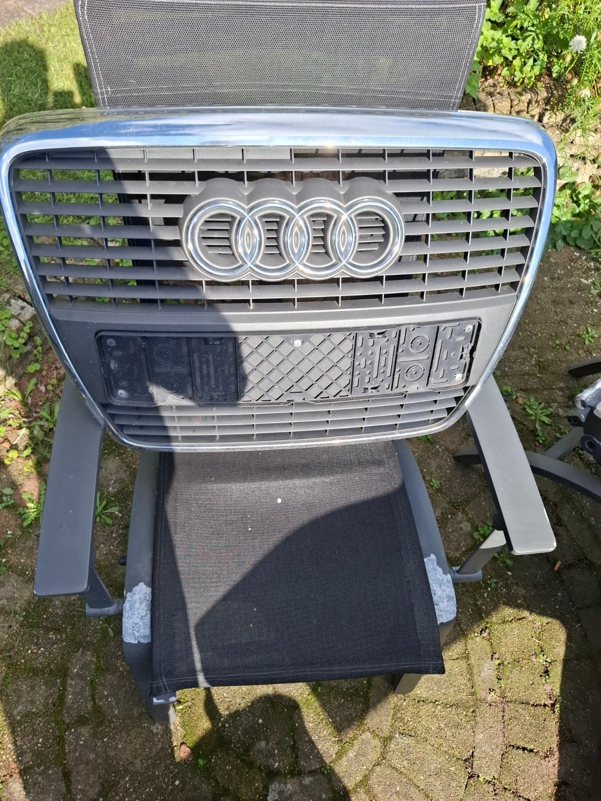 Audi grille met logo a6 c6, Gebruikt, Voor, Bumper, Audi