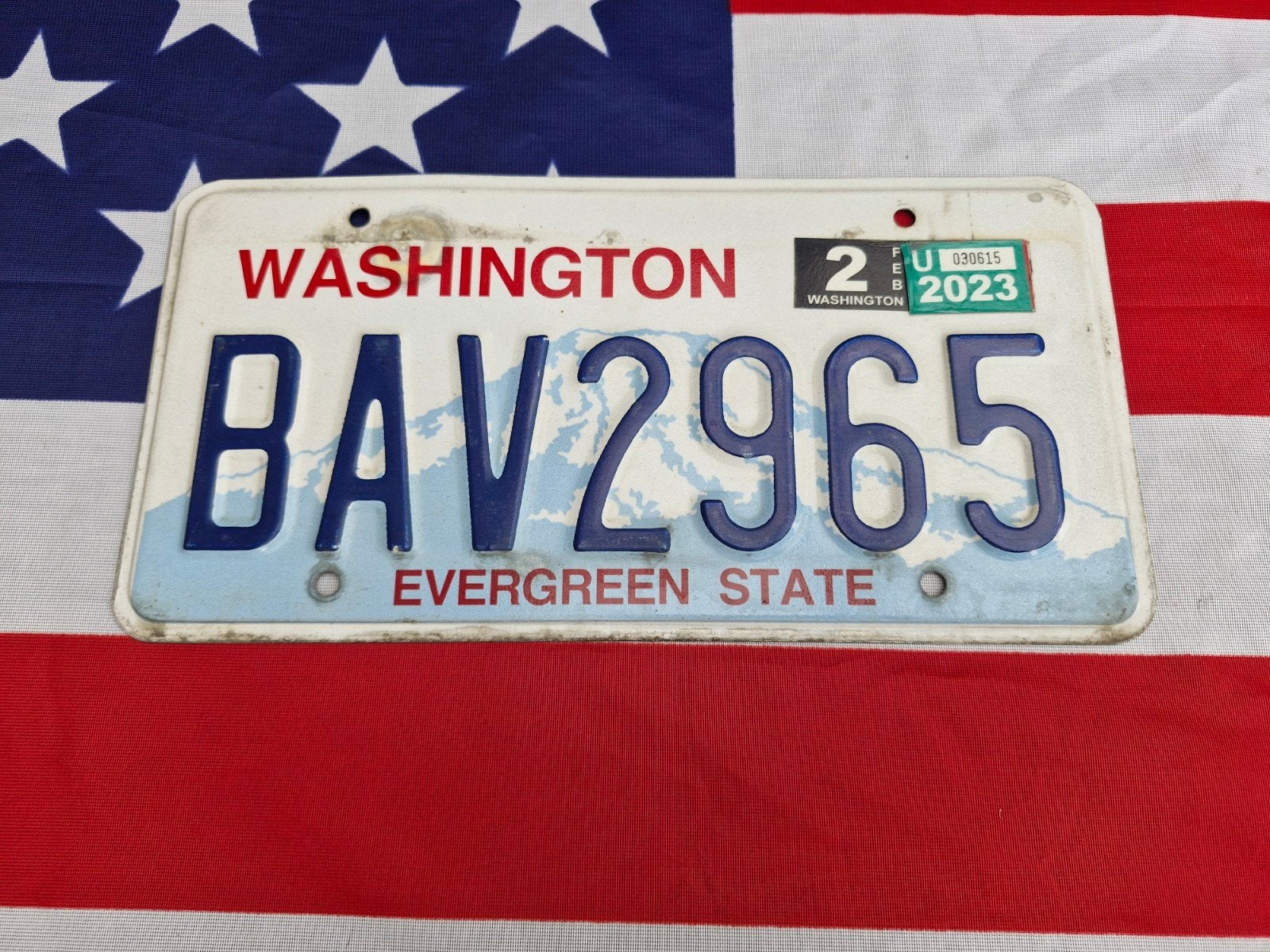 Kentekenplaat Washington USA Nummerplaat nummerbord License, Verzenden, Gebruikt, Auto's