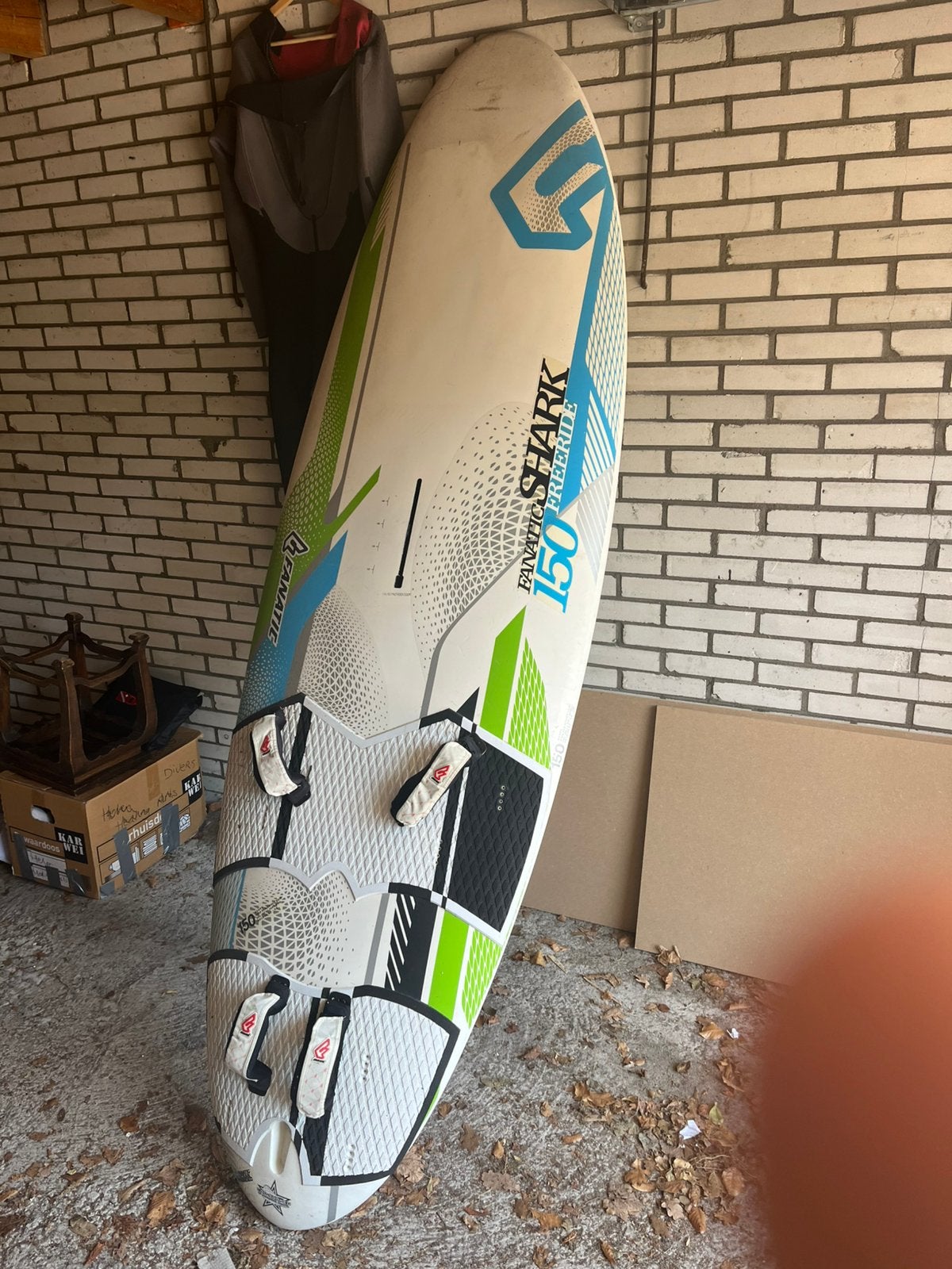 Fanatic Shark 150 Freeride, Watersport en Boten, Windsurfen, Zo goed als nieuw, Plank, Ophalen