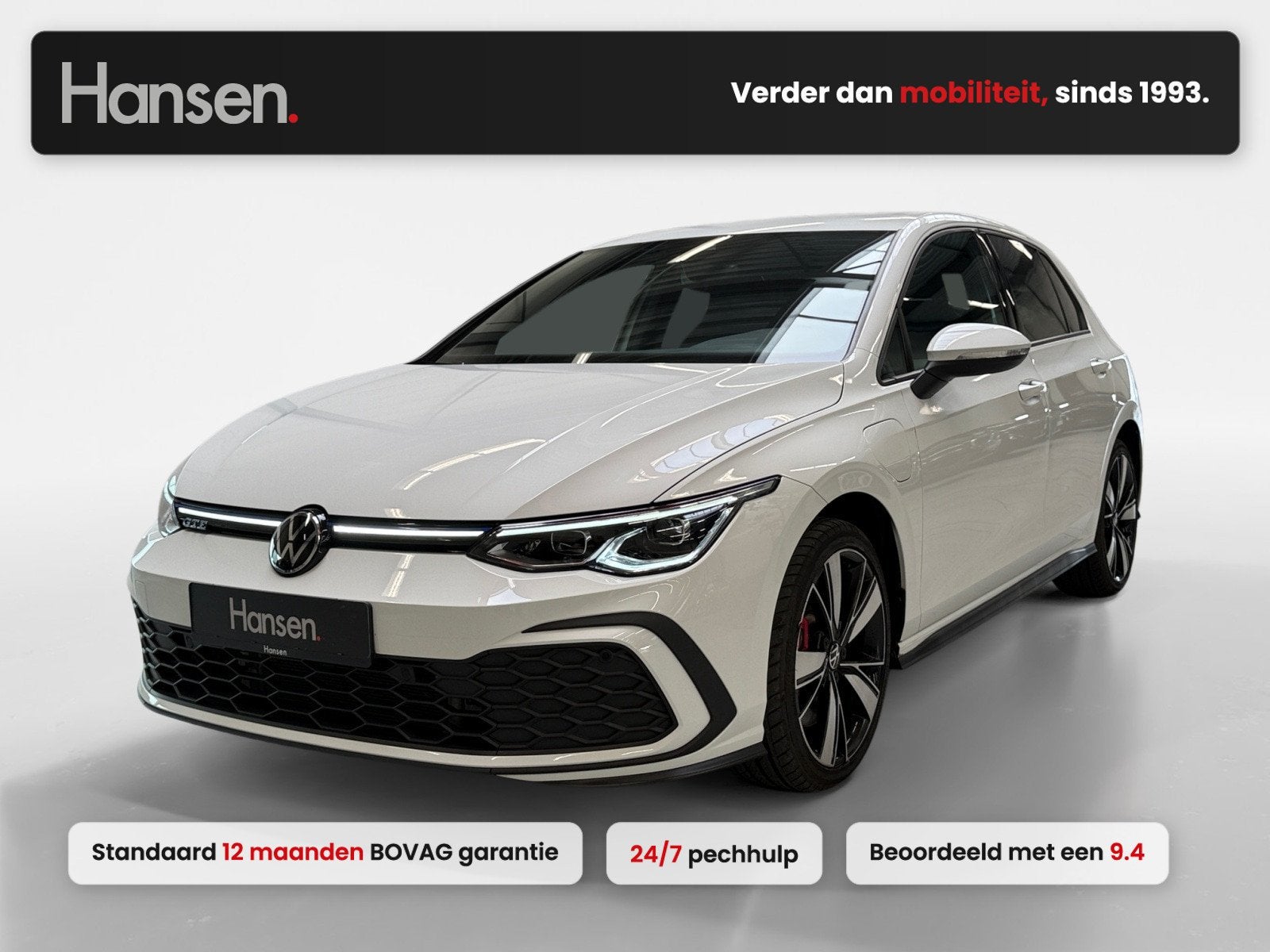 Volkswagen Golf 1.4 eHybrid GTE I Elek. Trekhaak I Stoel en, Auto's, Stof, Gebruikt, 4 cilinders, Wit