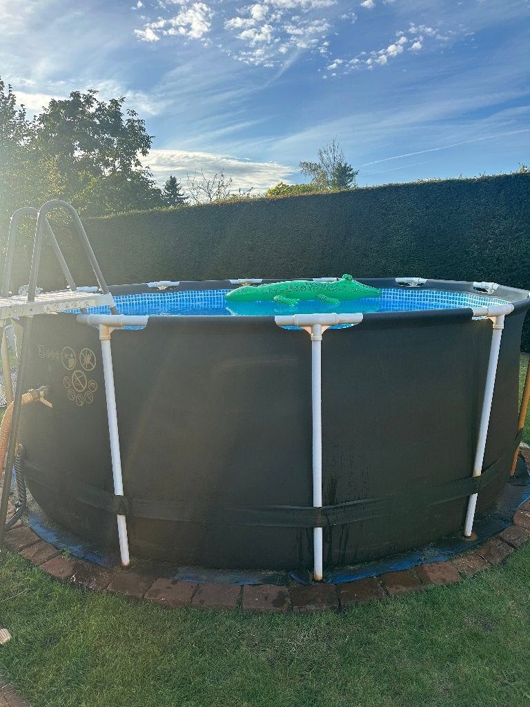 Opzetzwembad Intex + benodigdheden, Gebruikt, Rond, 300 cm of meer, Opzetzwembad