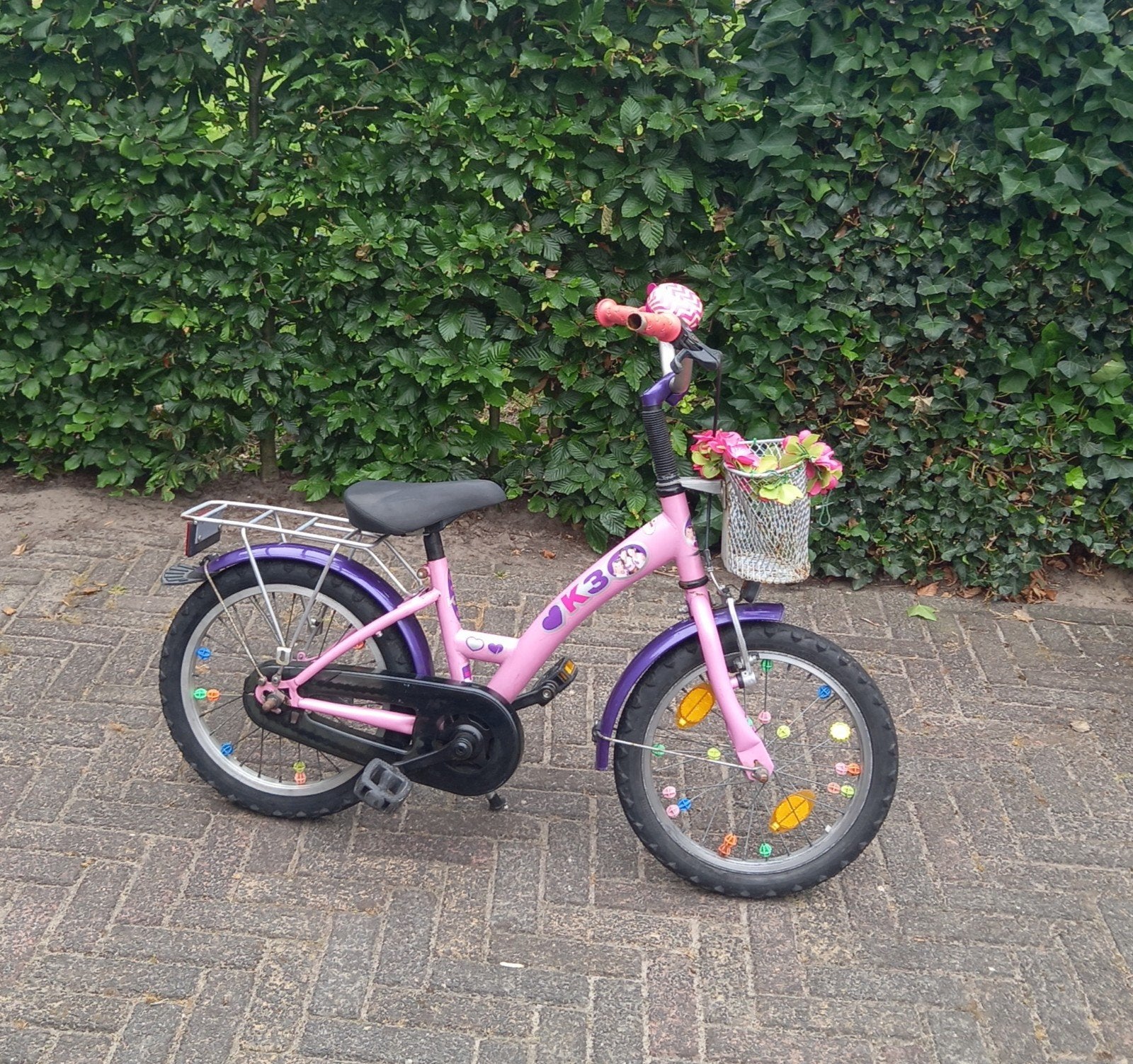 Kinderfietsje 16 inch, Ophalen, Gebruikt, 16 tot 20 inch
