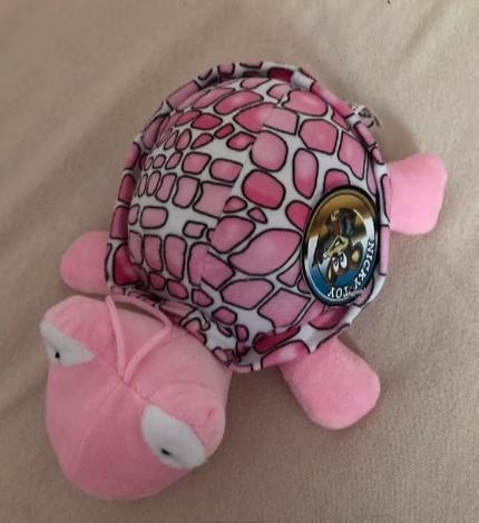 Roze schildpad knuffel, Overige karakters, Overige typen, Ophalen of Verzenden, Zo goed als nieuw