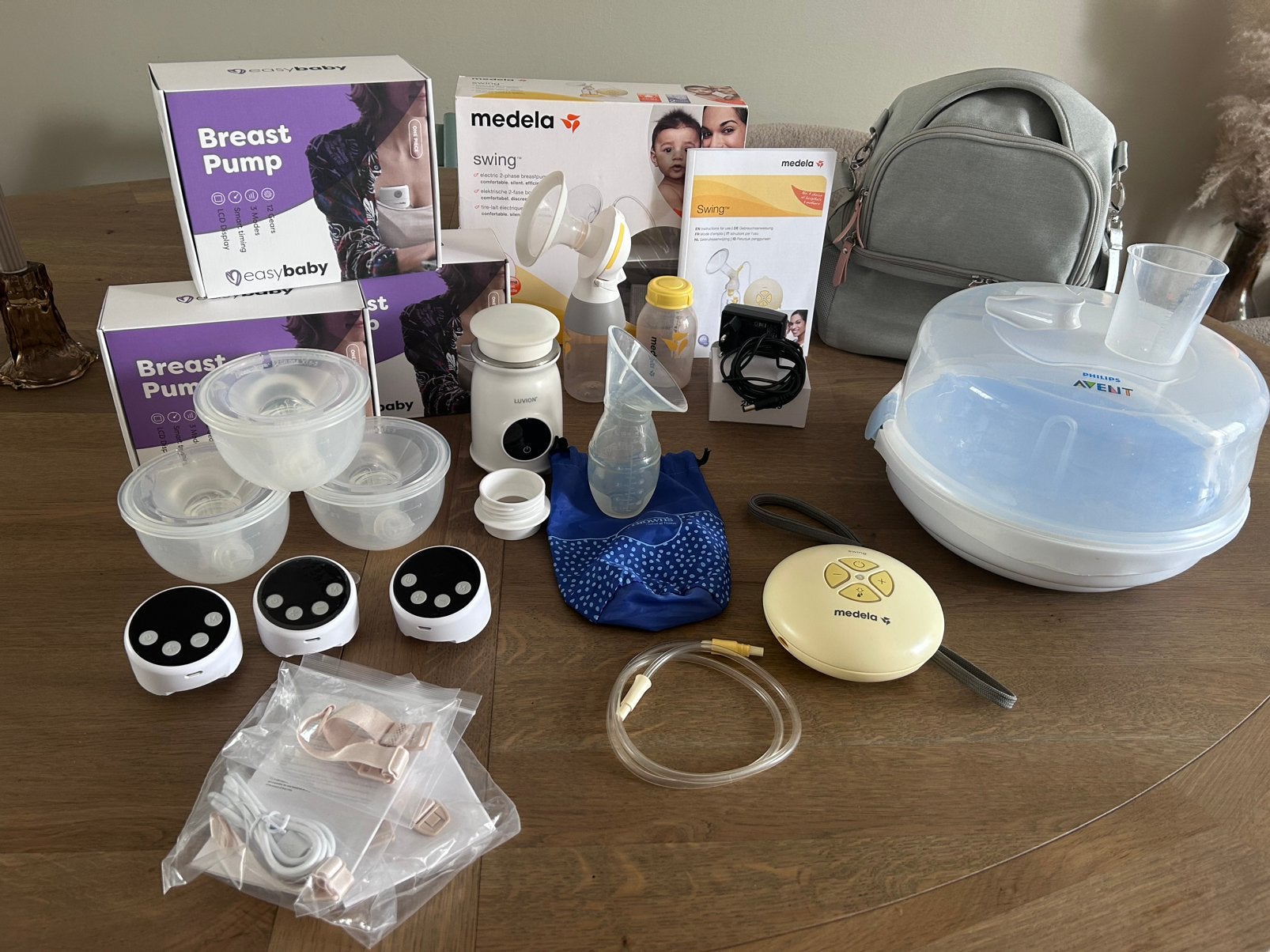 Kolf/melk verwarmer/kolftas/sterilisator  mega pakket, Kinderen en Baby's, Ophalen, Zo goed als nieuw, Borstkolf