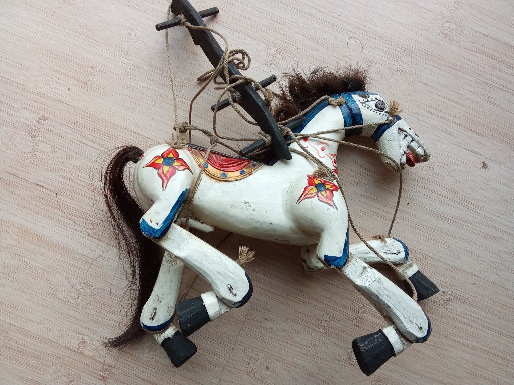 Oud speelgoed paardje, Antiek en Kunst, Antiek | Speelgoed, Ophalen of Verzenden