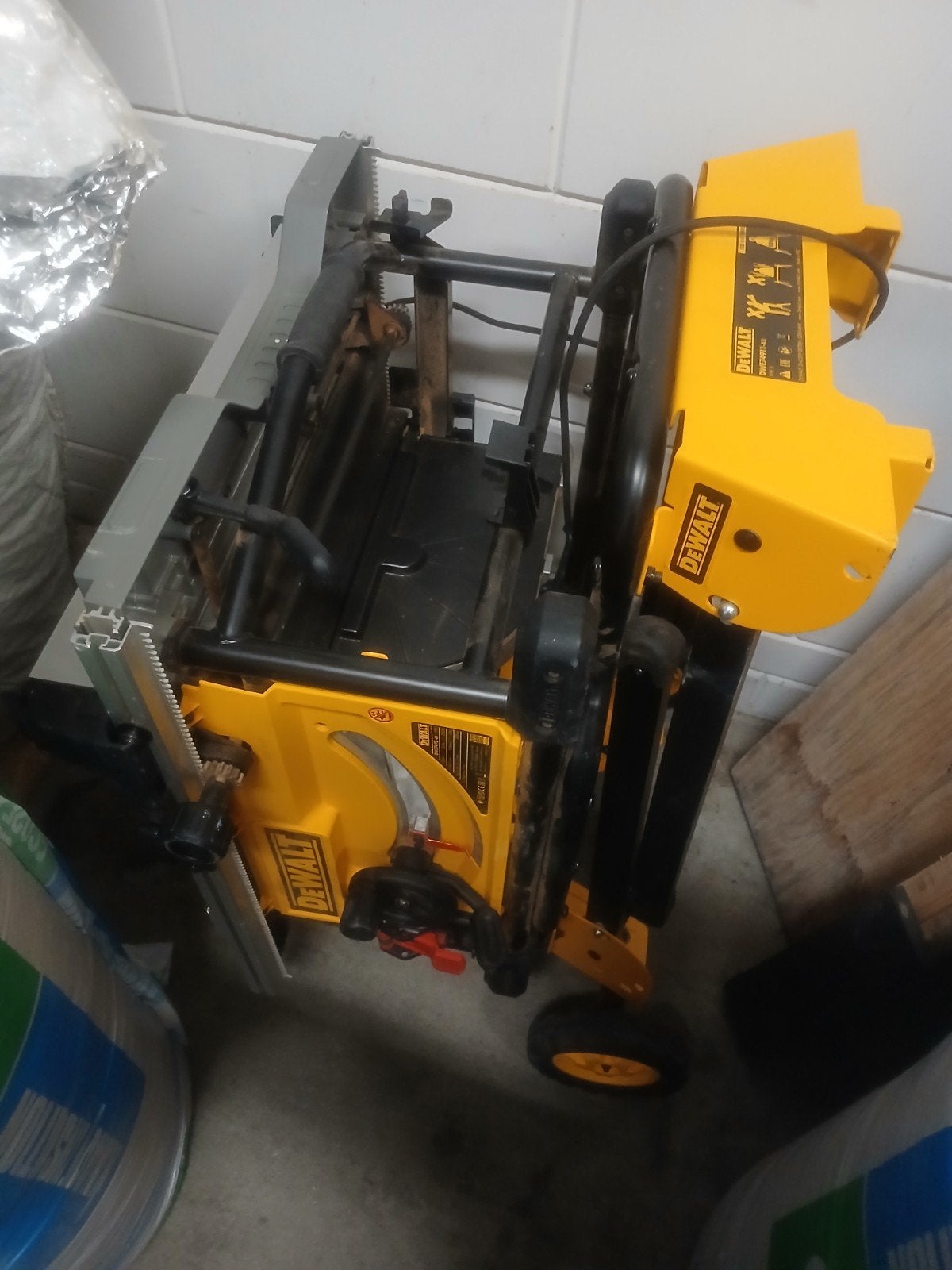 DeWalt DWE7492 Tafelzaag - Krachtig en Draagbaar, Ophalen, Zo goed als nieuw, Dewalt